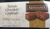 Mängden socker i Turrón chocolate crujiente