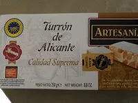 Mängden socker i Turrón de Alicante