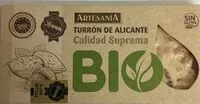 Mängden socker i Artesanía - turrón de alicante - calidad suprema BIO
