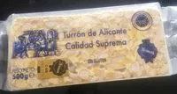 Mängden socker i Turron de alicante