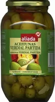 Mängden socker i Aceitunas verdes partidas aliñadas "Aliada" Variedad Verdial