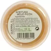 Mängden socker i aceitunas mojo picón