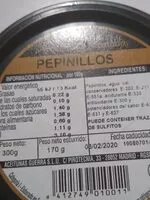 Mängden socker i Pepinillos