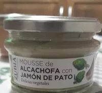 Mängden socker i Mousse de alcachofa con jamón de pato