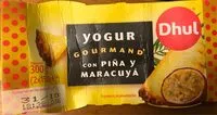 Mängden socker i Yogur gourmand con piña y maracuyá