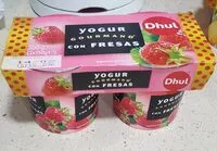 Mängden socker i Yogur gourmand con fresas