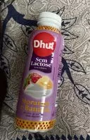 Mängden socker i sem lactose morango e banana