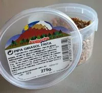 Mängden socker i Pipas (graine de tournesol)