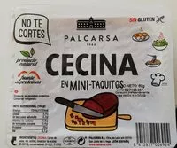 Mängden socker i Cecina en mini taquitos