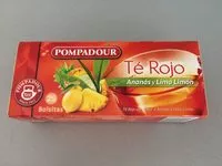 Mängden socker i Té Rojo Ananás y Lima Limón