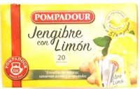 Mängden socker i Infusión de jengibre con limón
