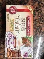 Mängden socker i infusión de cacao