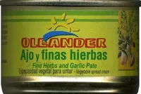 Mängden socker i Paté vegetal ecológico "Oleander" Ajo y finas hierbas