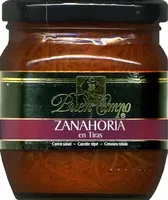 Mängden socker i Zanahoria en tiras