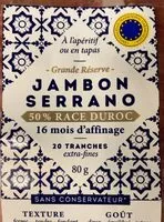 Mängden socker i Jambon serrano