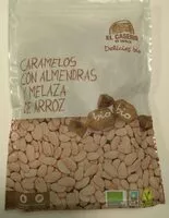 Mängden socker i Caramelos con almendras y melaza de arroz