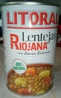 Mängden socker i Lentejas Riojana Plato Cocinado