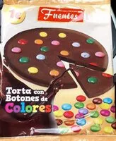 Mängden socker i Tortas con botones de colores