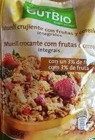 Mängden socker i Muesli crujiente con frutas y cereales