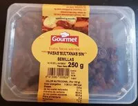 Mängden socker i Pasas sultanas sin semillas