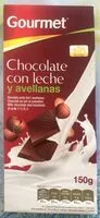 Mängden socker i Chocolate con leche y avellanas