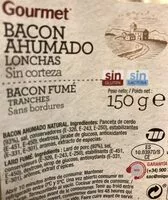 Mängden socker i Bacon Ahumado Lonchas
