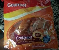 Mängden socker i croissant relleno de crema de cacao y avellanas