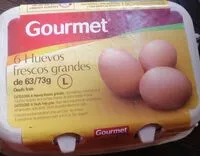 Mängden socker i 6 Huevos frescos grandes
