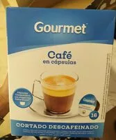 Mängden socker i Gourmet Café cortado descafeinado en cápsulas