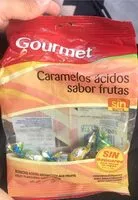 Mängden socker i Caramelos ácidos sabor frutas
