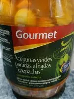 Mängden socker i Aceitunas verdes partidas aliñadas "gazpachas"