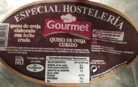 Mängden socker i Queso de oveja curado elaborado con leche cruda