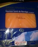 Mängden socker i Salmón ahumado noruego