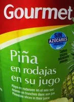 Mängden socker i Pina en rodajas en su jugo