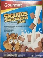 Mängden socker i Saquitos chocolatados rellenos con leche