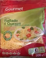 Mängden socker i Queso rallado 4 quesos