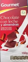 Mängden socker i Chocolate con leche y almendras