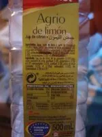 Mängden socker i Agrio de limon