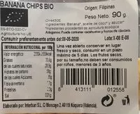 Mängden socker i Banana chips bio