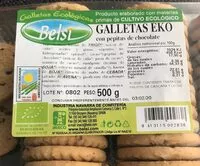 Mängden socker i Galletas Eko con pepitas de chocolate