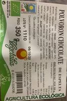 Mängden socker i Polvoron de chocolate espelta