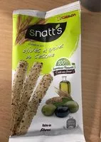 Mängden socker i Gressins aux olives et graines de sésame