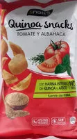 Mängden socker i Quinoa snacks tomate y albahaca