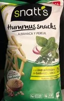 Mängden socker i Hummus Snacks Albahaca y Perejil