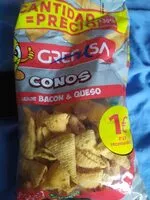 Mängden socker i Conos de maíz sabor bacon y queso