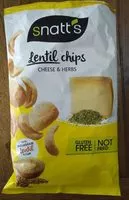 Mängden socker i Lentil Chips - Cheese & Herbs