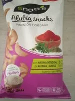 Mängden socker i Alubia snacks. Pimentón y orégano