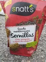Mängden socker i Snacks méditerranée semillas