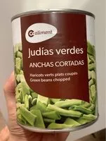 Mängden socker i Judias verdes anchas cortadas