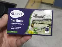 Mängden socker i sardinas en aceite de olivas